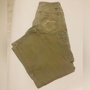 Men’s Kuhl Outkast Vintage Patina Dye Hiking Workwear Brown Pants Size 34X32